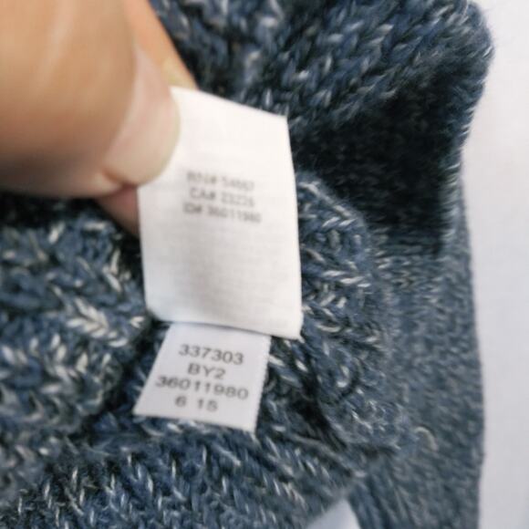 Victoria’s Secret Slouchy Blue Striped Cotton Knit Sweater Size Small - Picture 7 of 7